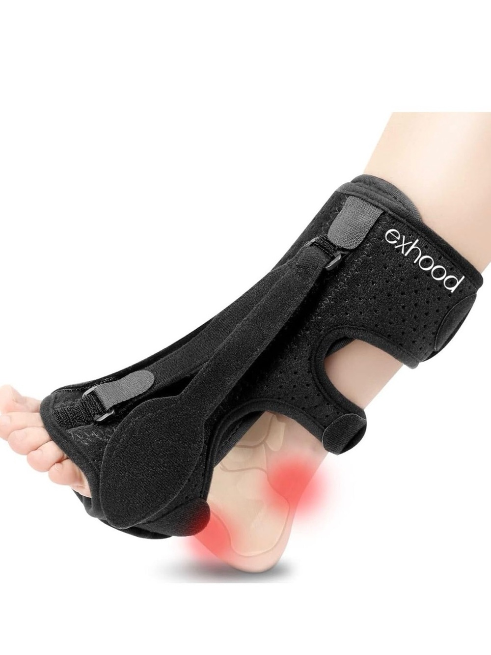 Exhoood Black Night Splint for Plantar Fasciitis - Women